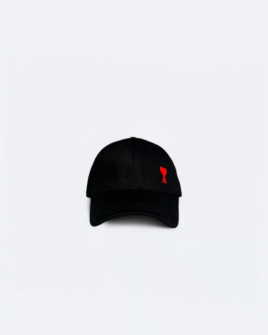 AMI - Red Heart Cap - Black