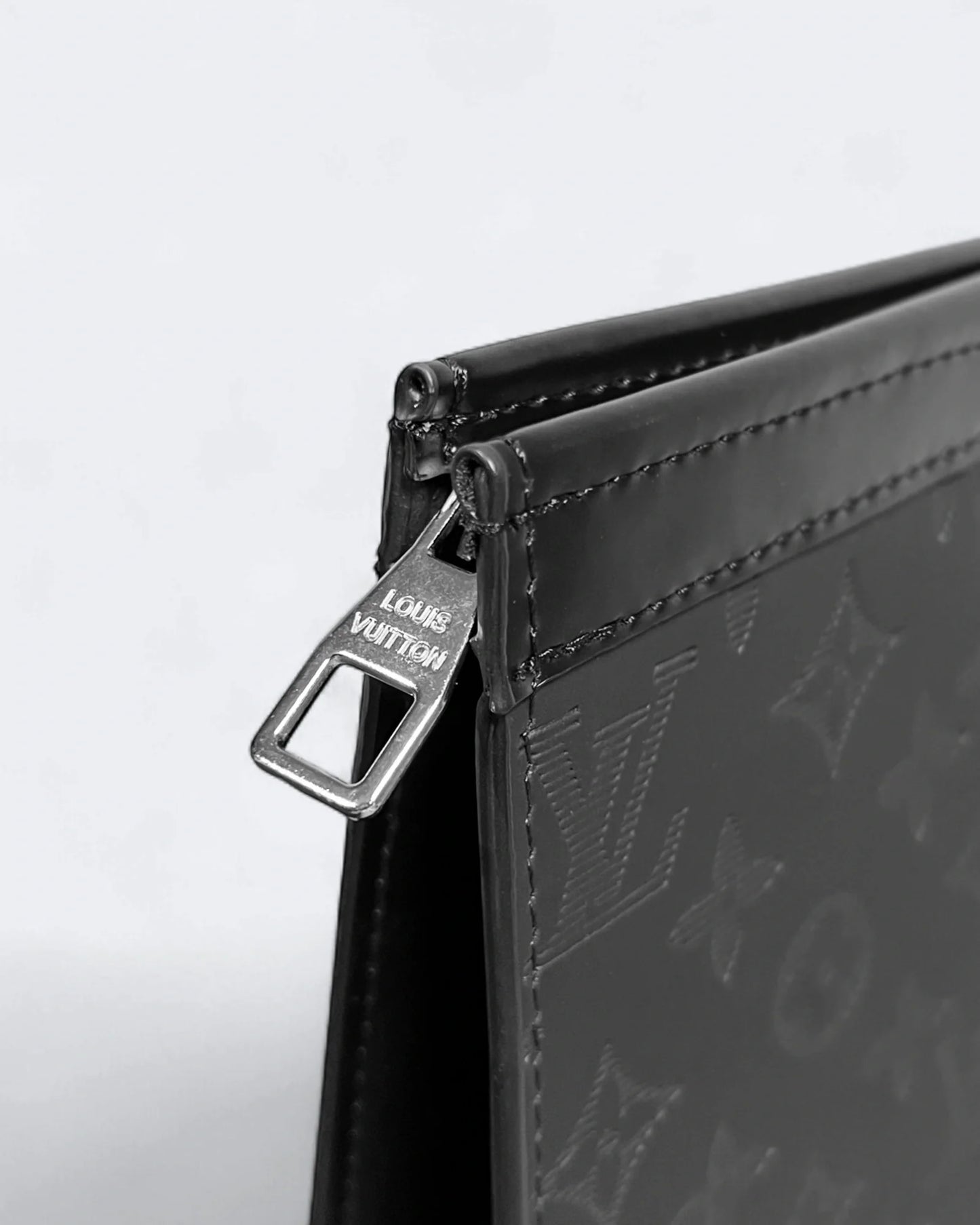 Louis Vuitton - LV Pattern Embossed Clutch - Black