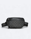 Gucci - GG Canvas Embossed Crossbody Bag - Black