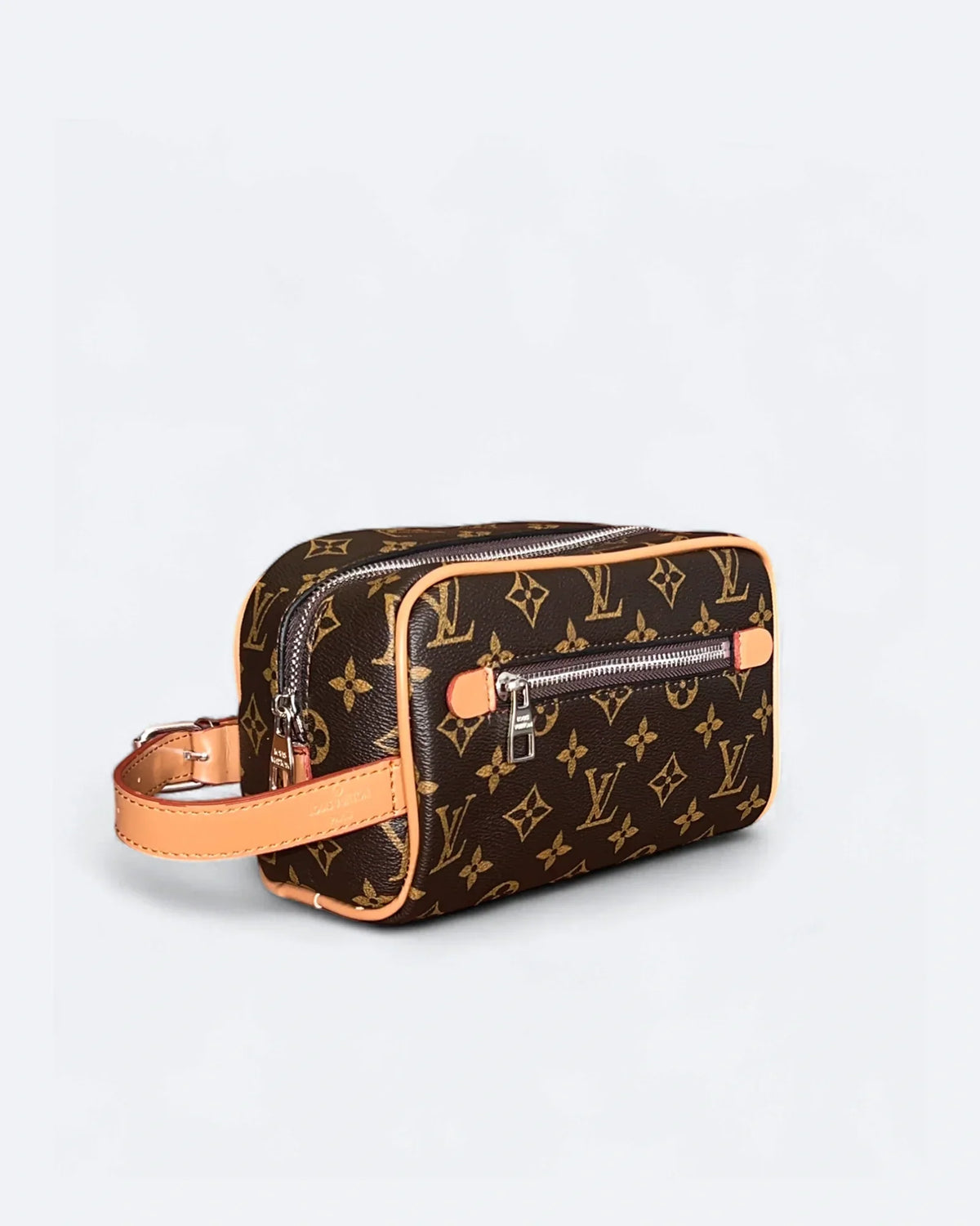 Louis Vuitton - LV Pattern Hand Pouch Bag - Brown/Beige