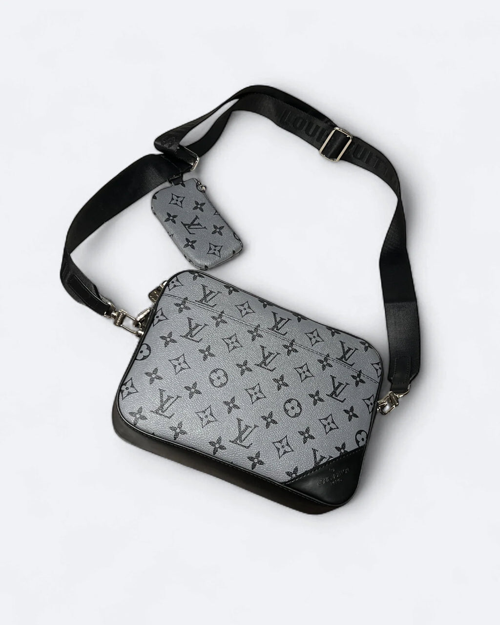 LVTN - Pattern Duo Messenger Bag - Gray