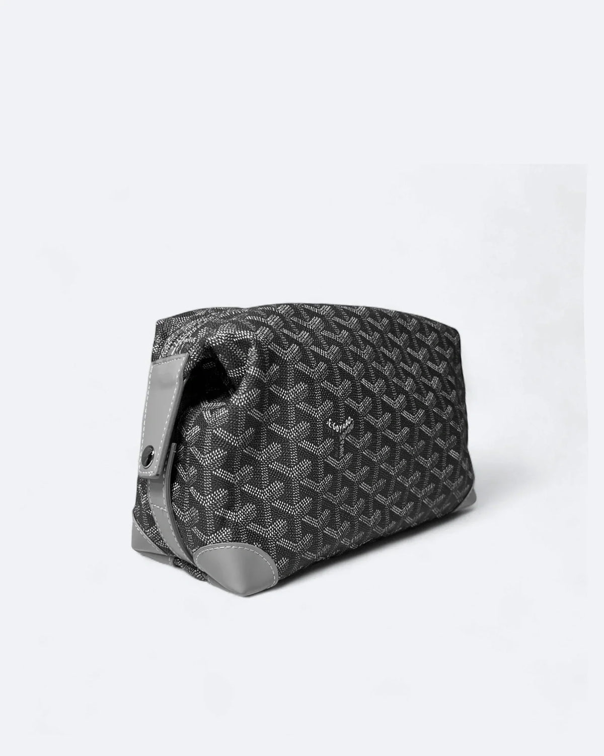 Goyard - Goyardine Pattern Hand Pouch Bag - Gray