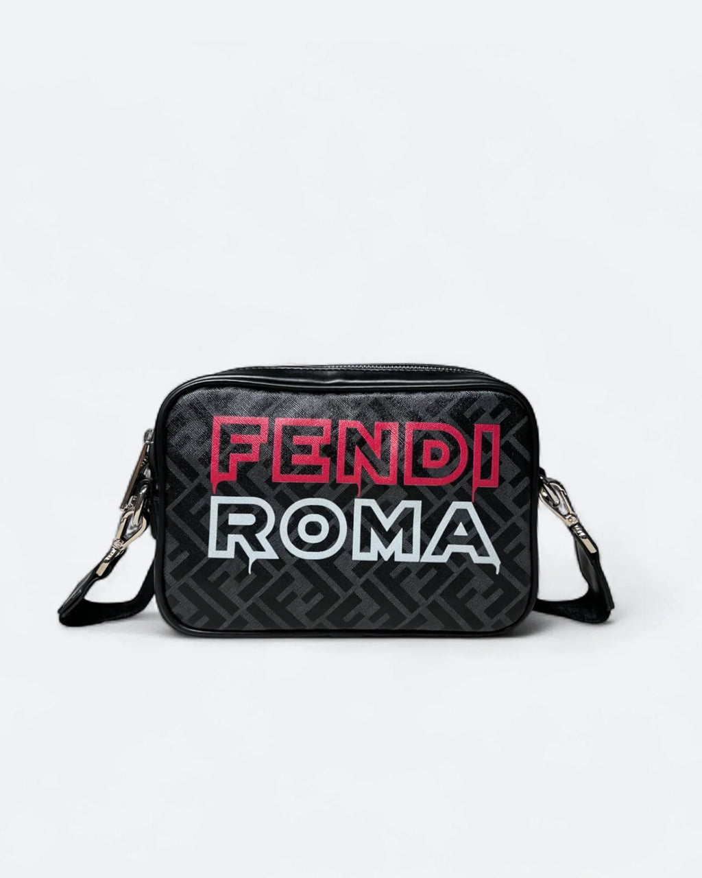 Fendi - Graffiti Messenger Bag - Black
