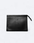 Prada - Logo Plate Clutch - Black
