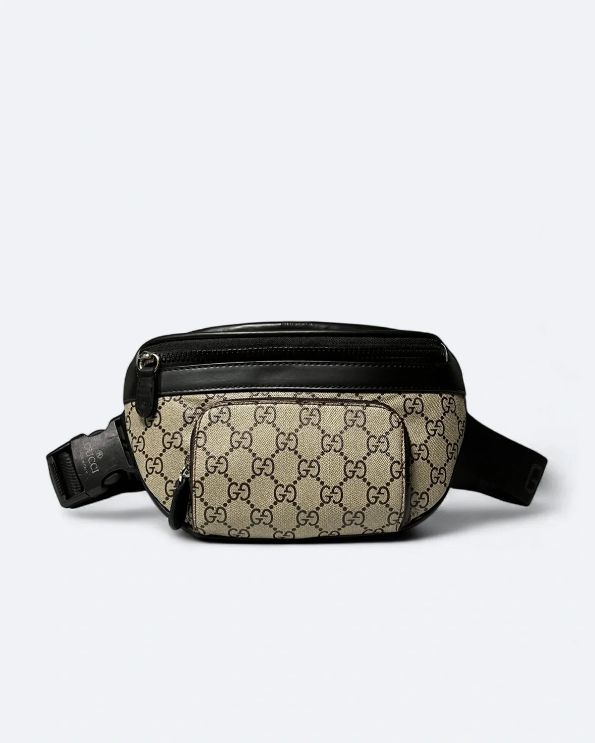 GC - GG Canvas Crossbody Bag - Beige/Black