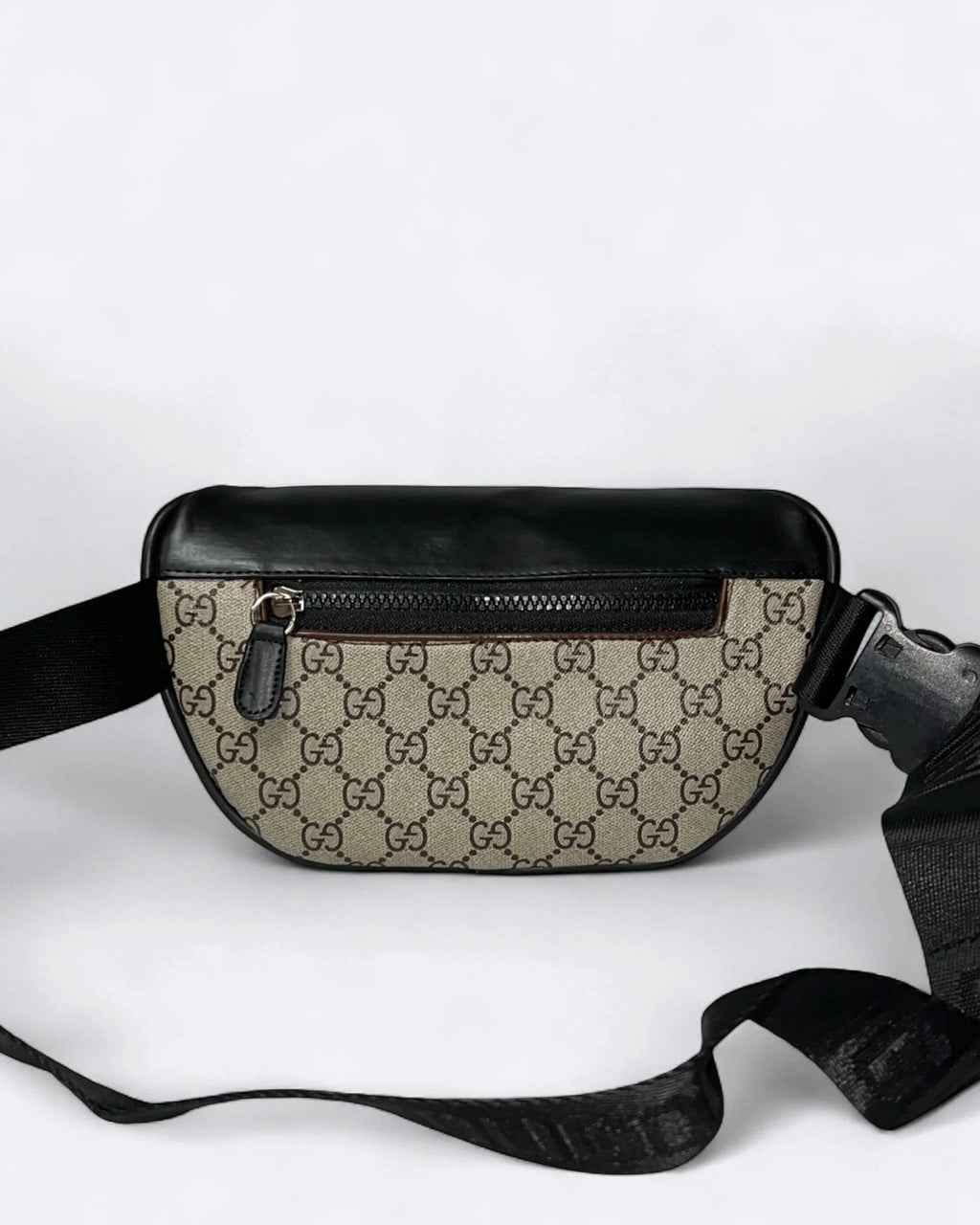 GC - GG Canvas Crossbody Bag - Beige/Black