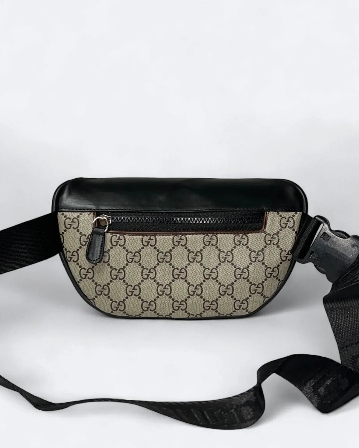 GC - GG Canvas Crossbody Bag - Beige/Black