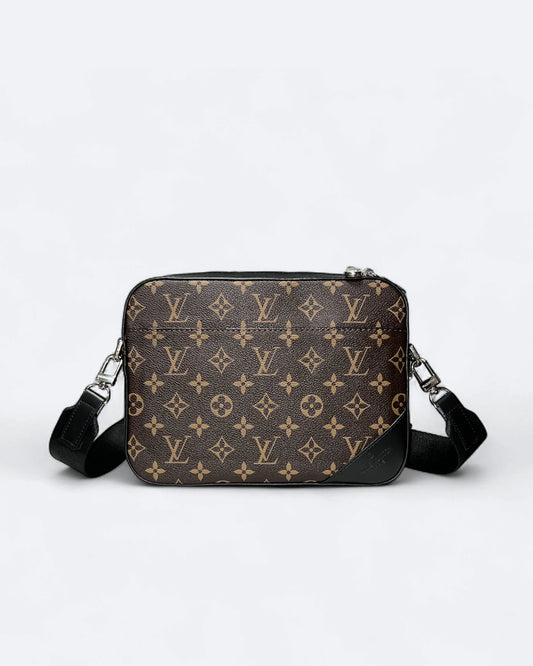 LVTN - Pattern Duo Messenger Bag - Brown