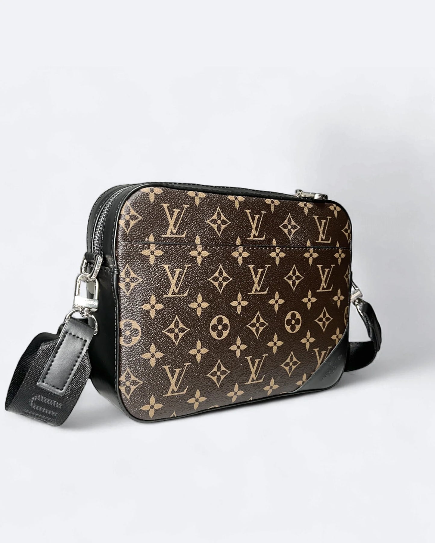 LVTN - Pattern Duo Messenger Bag - Brown