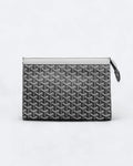 Goyard Pattern Clutch - Gray