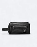 LVTN - Silver Monogram Hand Pouch Bag - Black