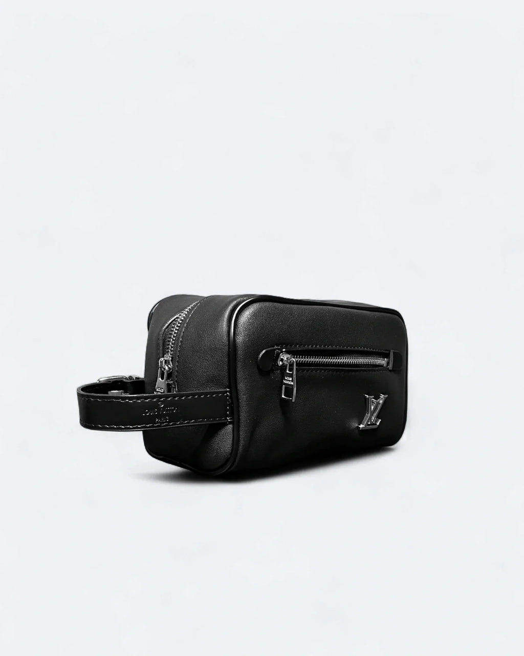 LVTN - Silver Monogram Hand Pouch Bag - Black