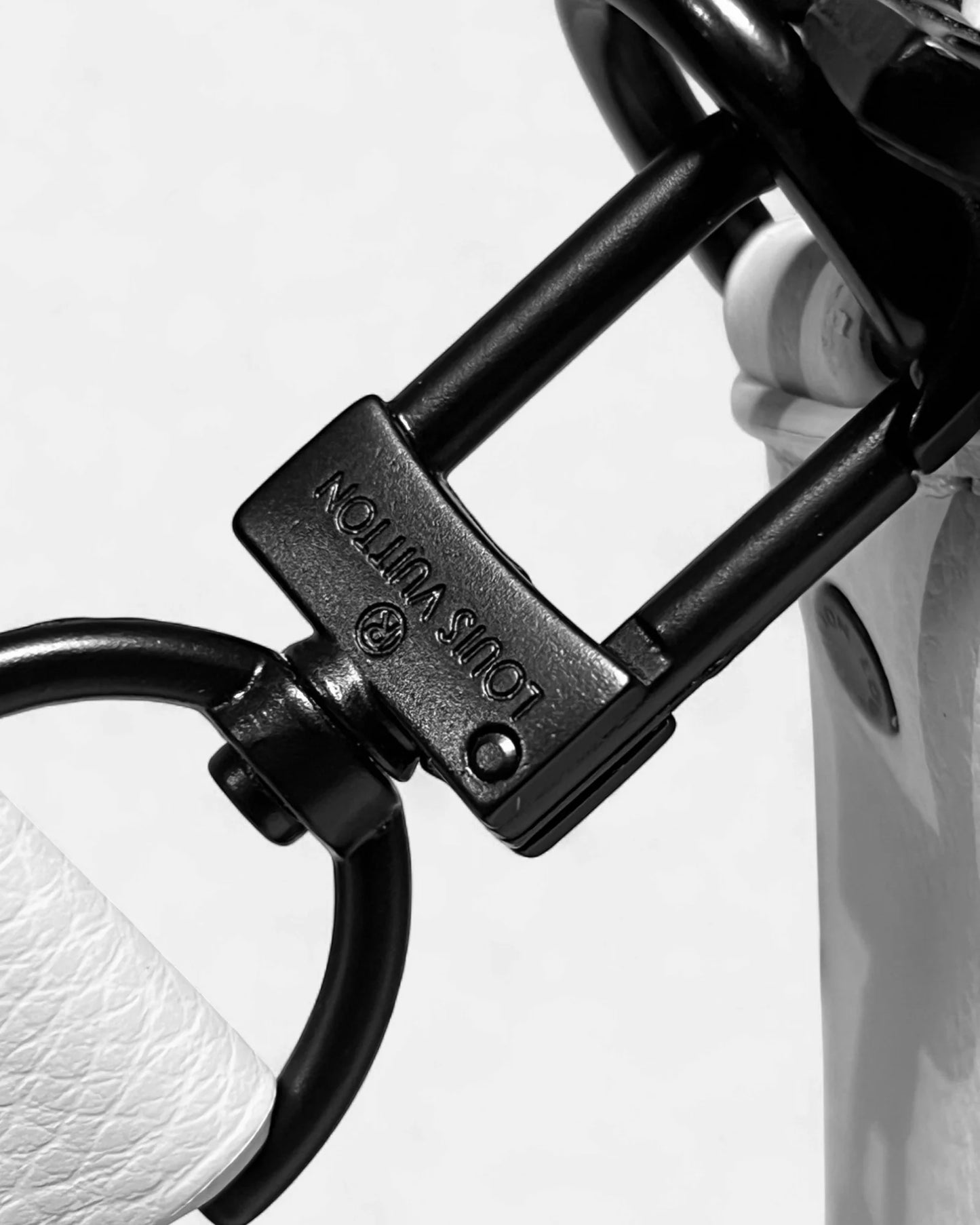 LVTN - Monogram Pattern Trio Set Bags - White/Dark Blue