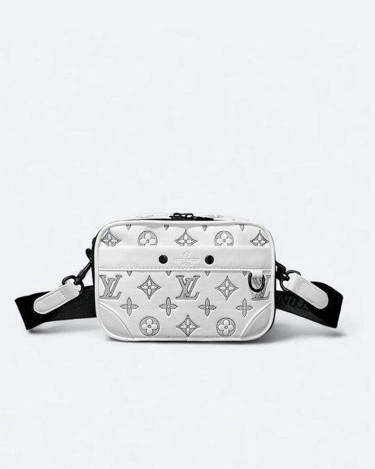 LVTN - Alpha Crossbody Bag - White/Dark Blue