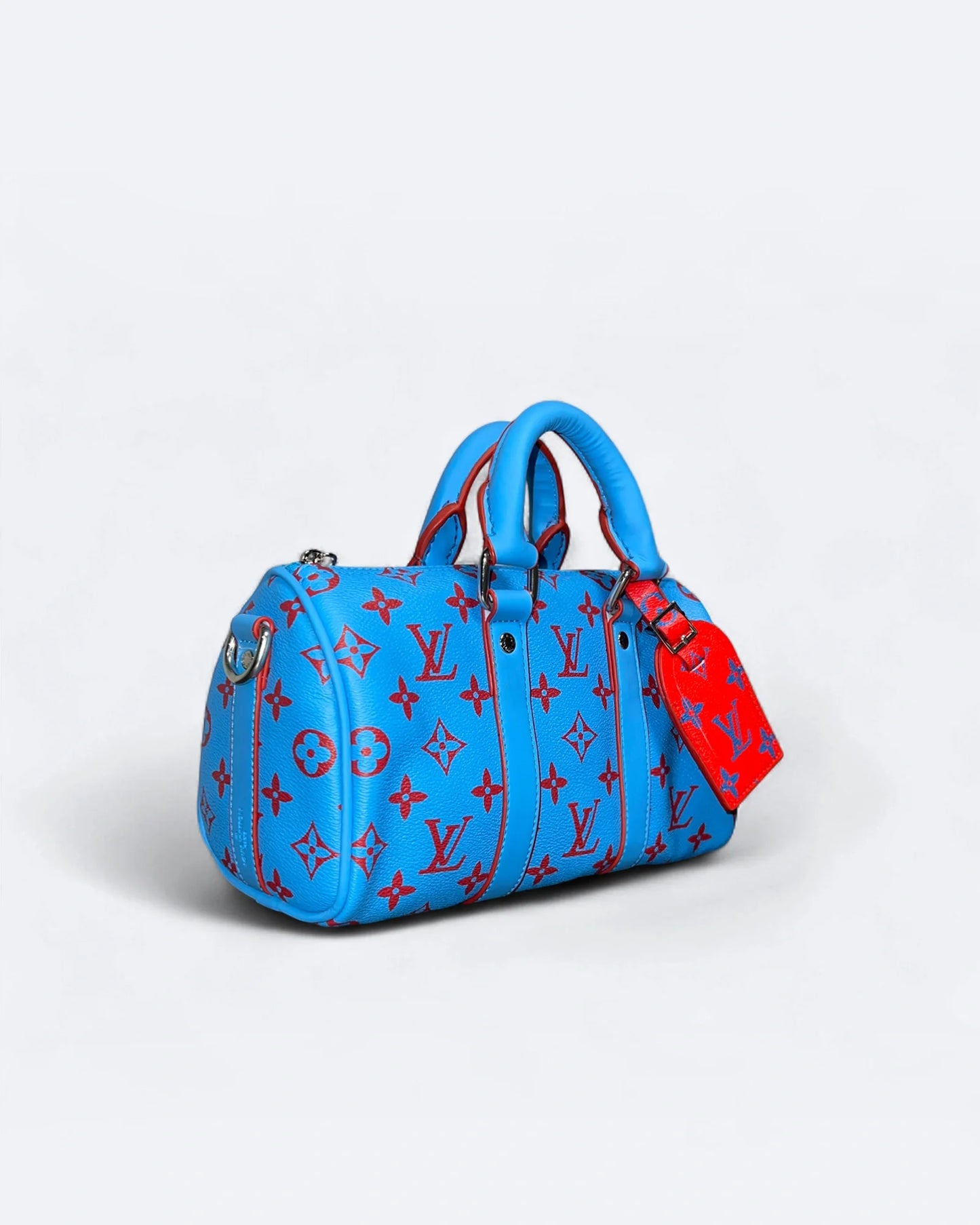 LVTN - Small Duffle Handbag - Blue/Red