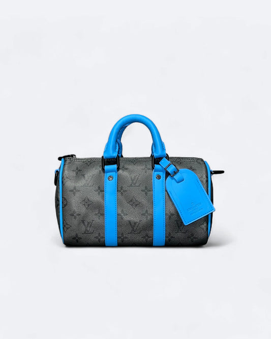 LVTN - Small Duffle Handbag - Gray/Blue