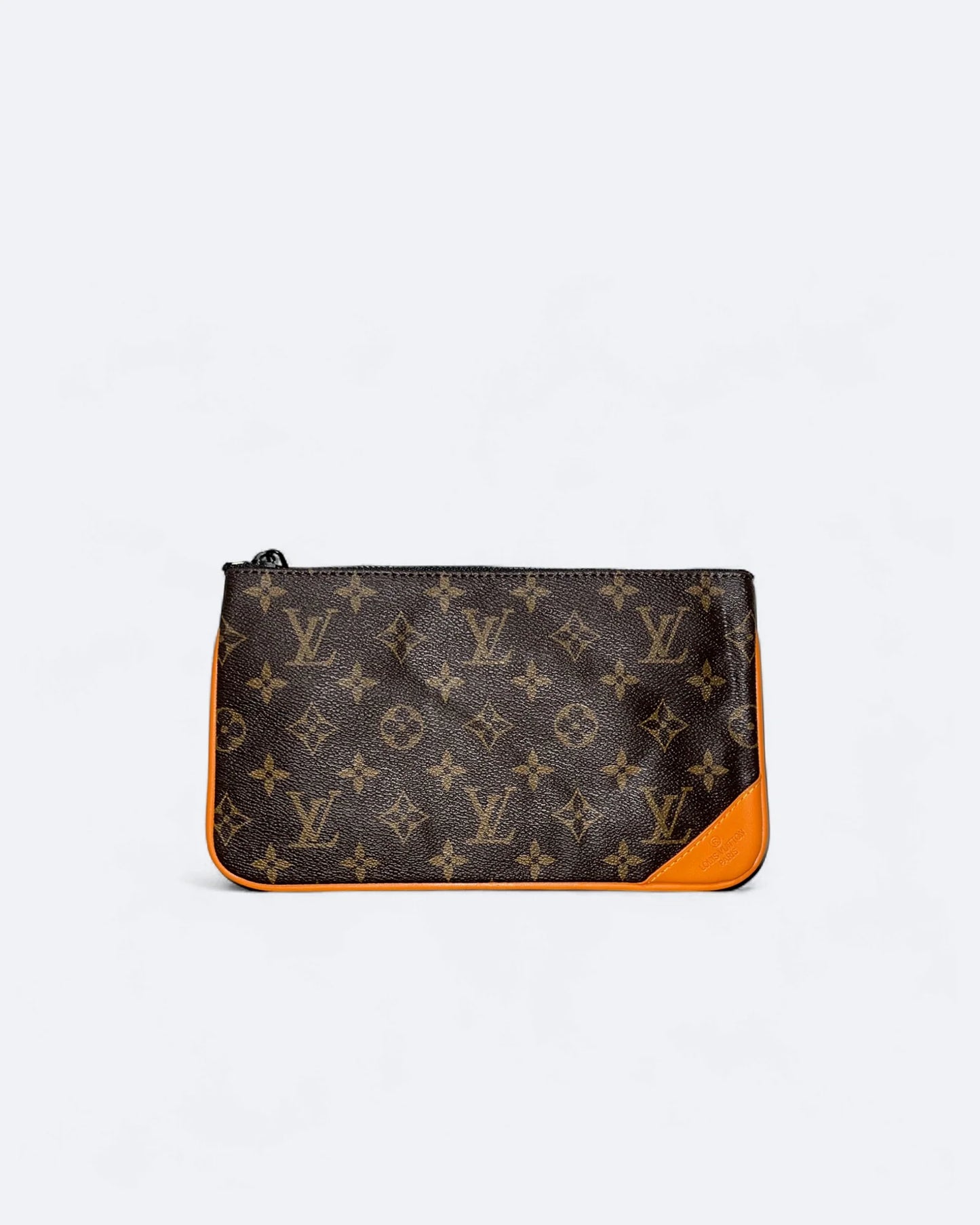 LVTN - Monogram Pattern Trio Set Bags - Brown/Orange