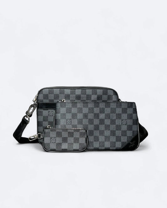 LVTN - Damier Trio Set Bags - Black