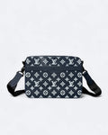 LVTN - Monogram Pattern Trio Set Bags - Dark Blue/White