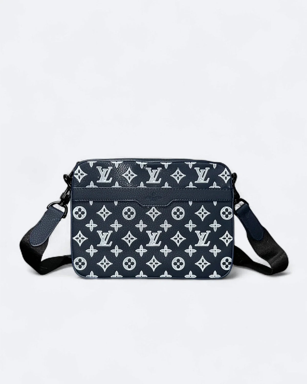 LVTN - Monogram Pattern Trio Set Bags - Dark Blue/White