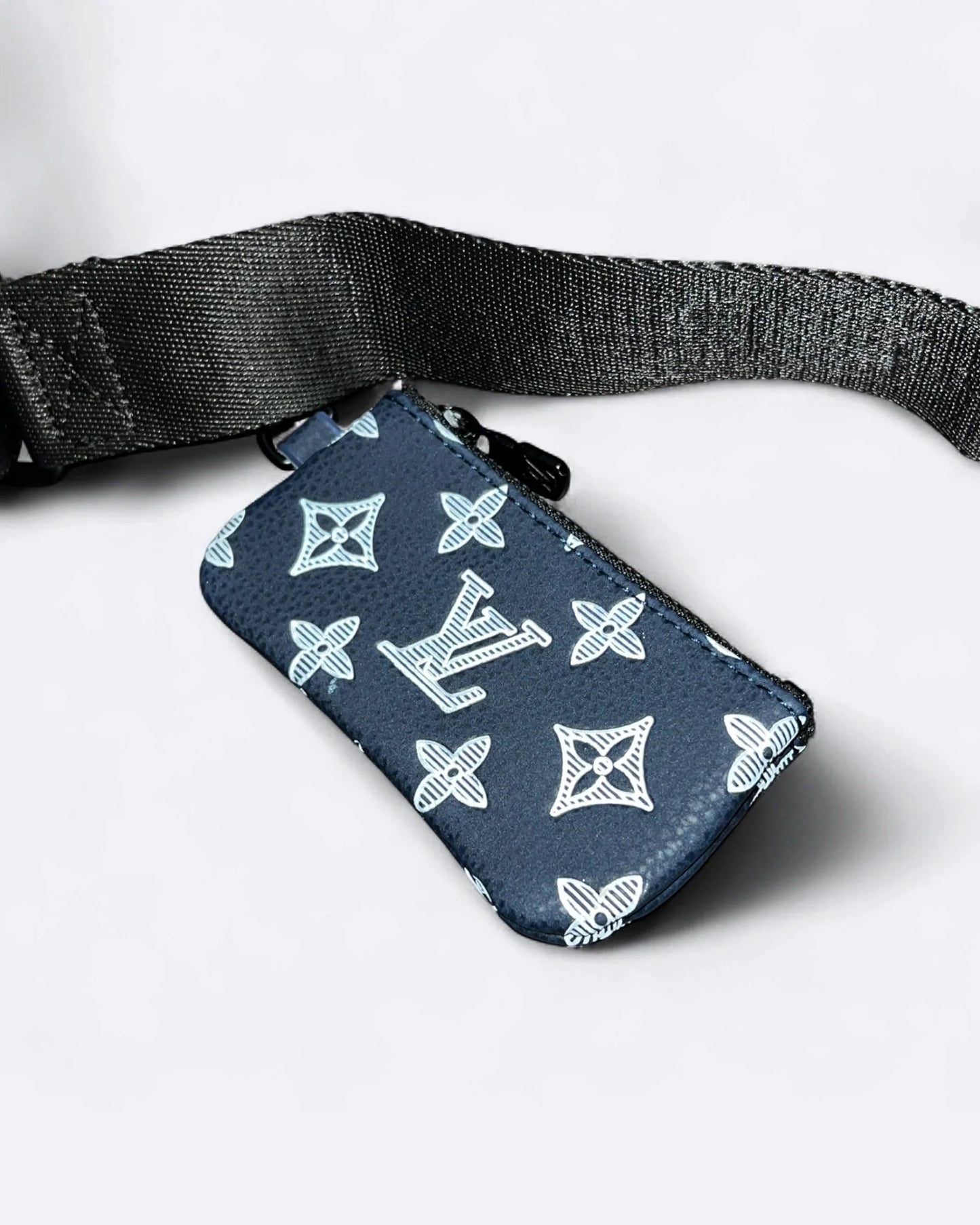 LVTN - Monogram Pattern Trio Set Bags - Dark Blue/White