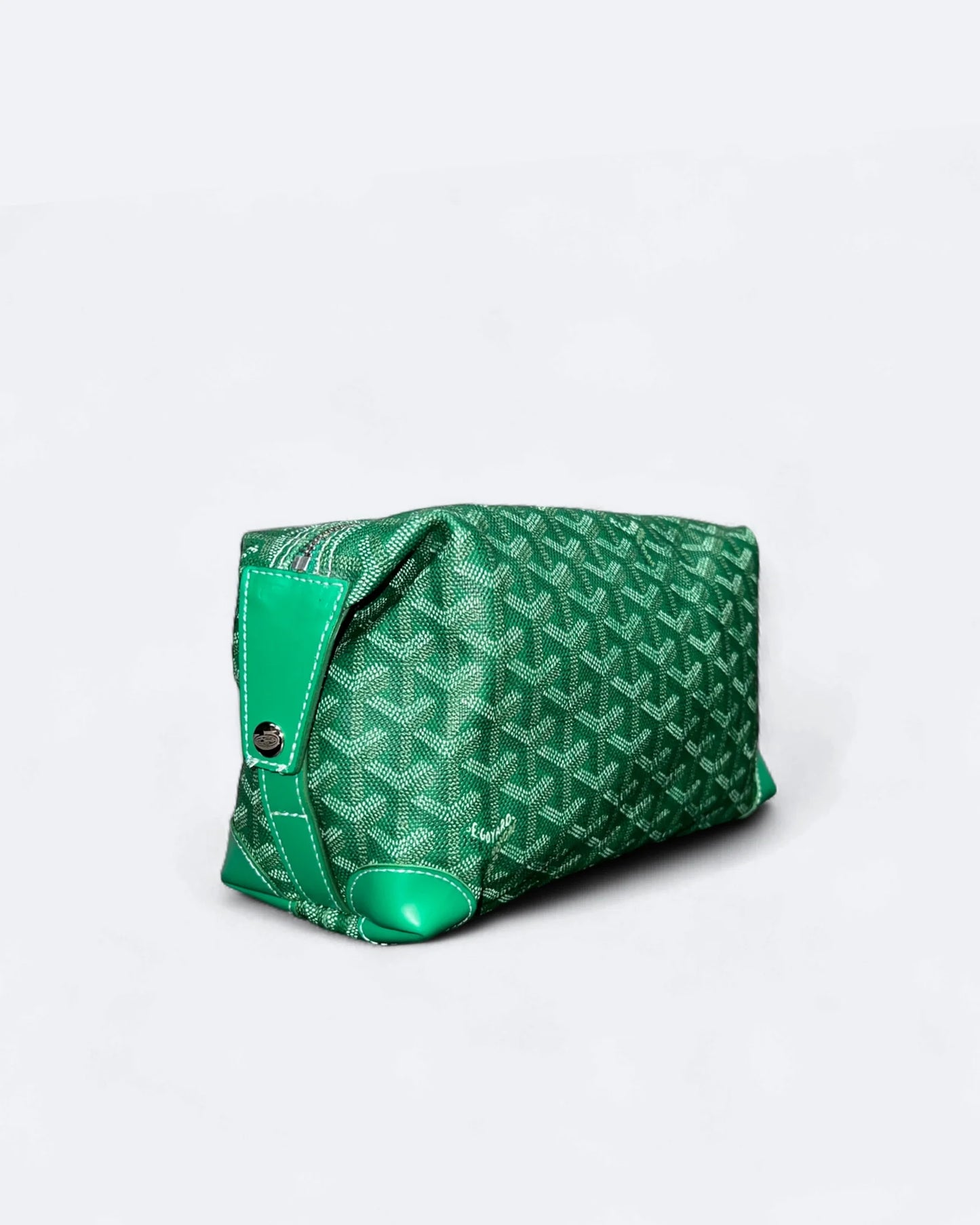Goyard - Goyardine Pattern Hand Pouch Bag - Green