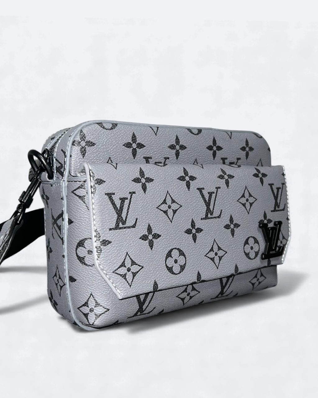 LVTN - Pattern Mini Messenger Bag - Gray