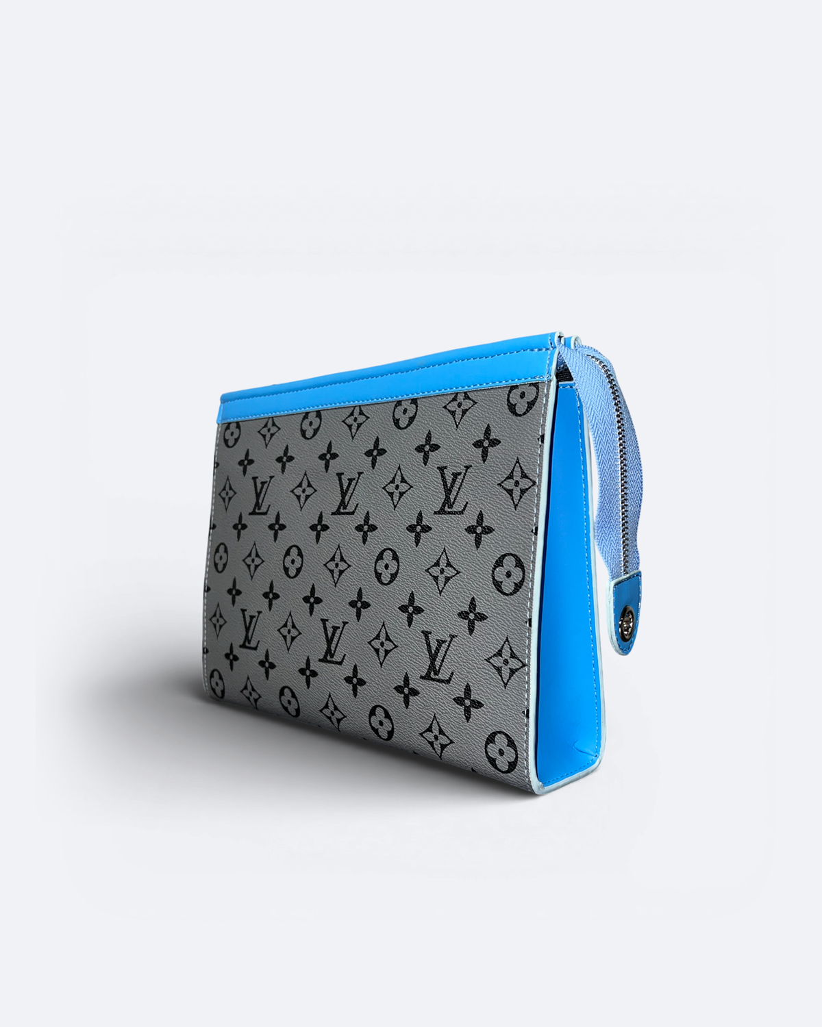 LVTN - Pattern Clutch - Gray/Blue