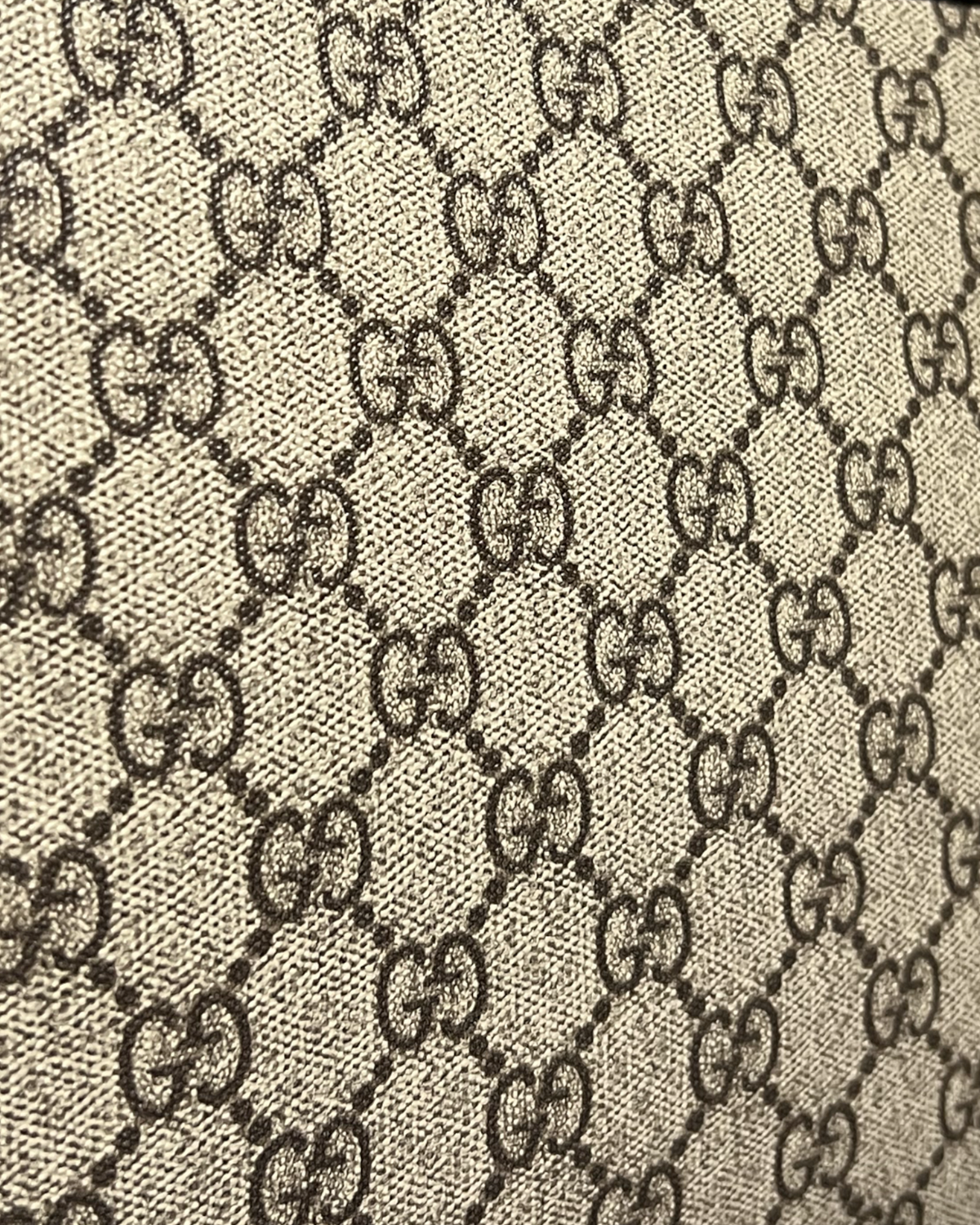 GC - GG Pattern Clutch - Beige