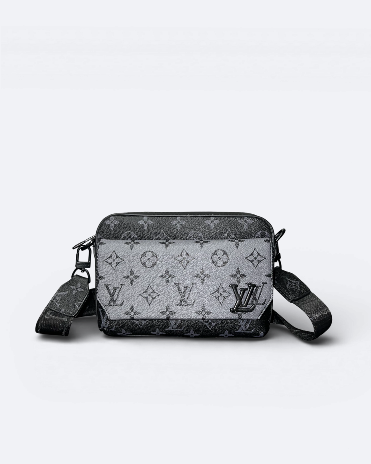 LVTN - Pattern Mini Messenger Bag - Black/Gray