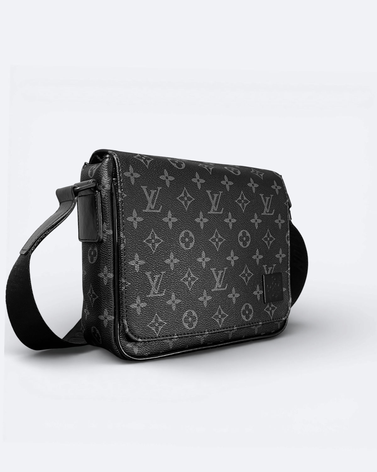 LVTN - Pattern Messenger Bag - Black