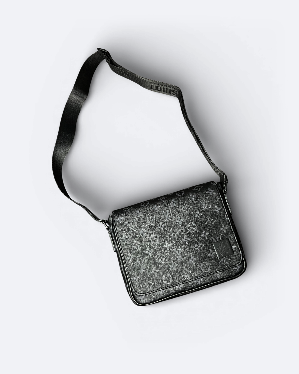 LVTN - Pattern Messenger Bag - Black