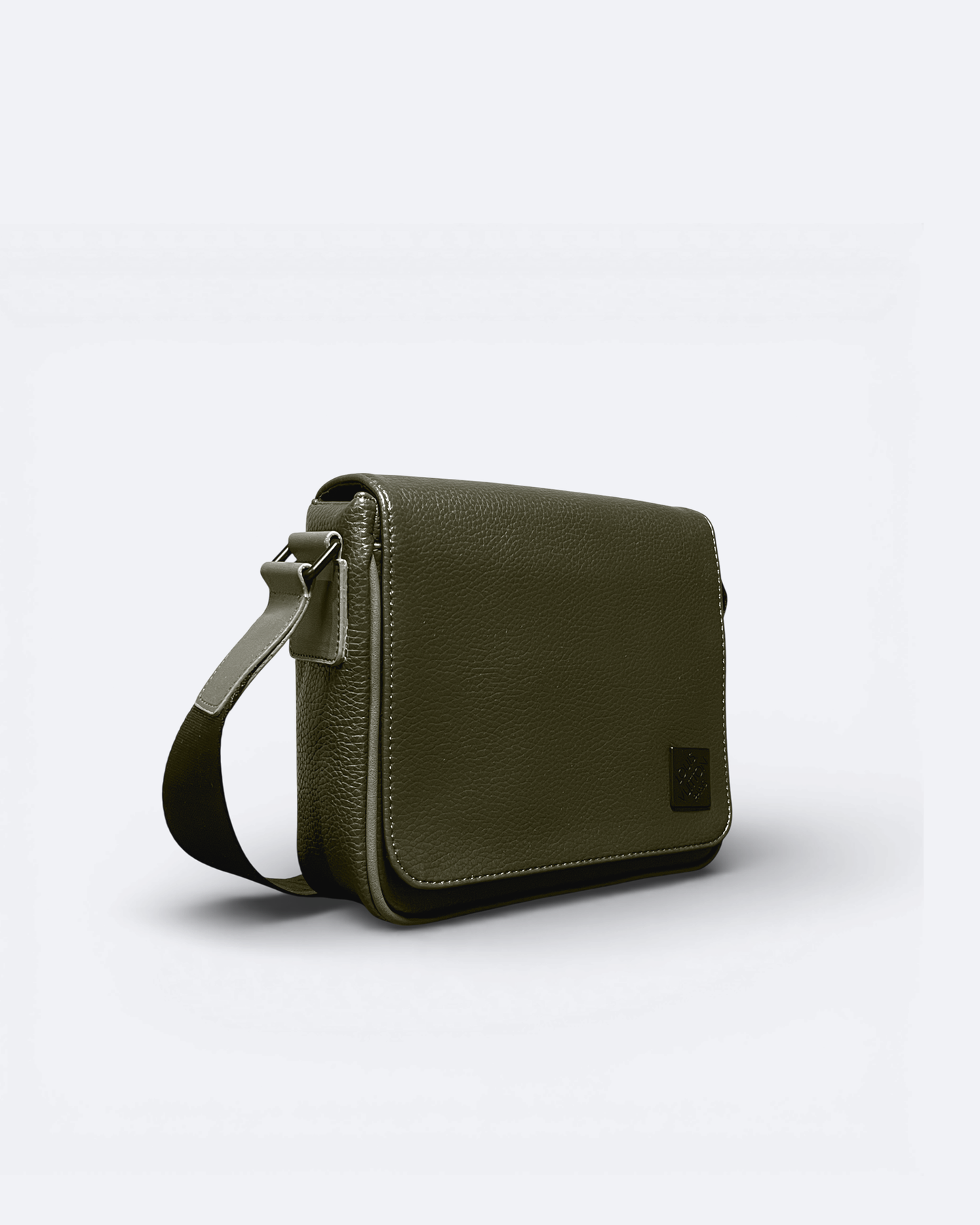 LVTN - Leather Messenger Bag - Olive Green