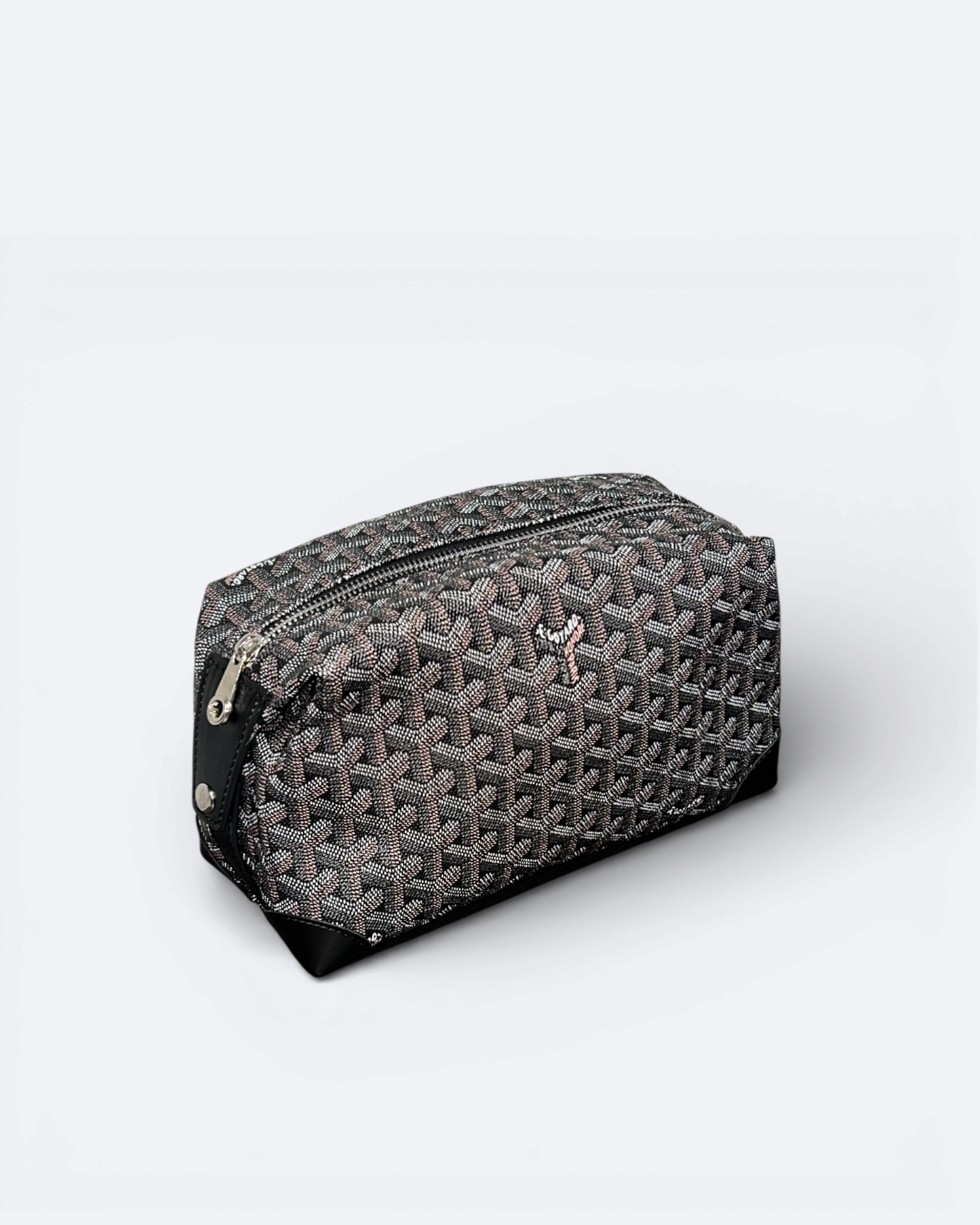 Goyard - Goyardine Pattern Hand Pouch Bag - Brown