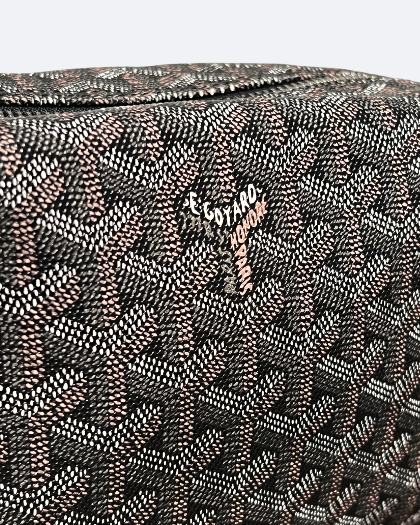 Goyard - Goyardine Pattern Hand Pouch Bag - Brown