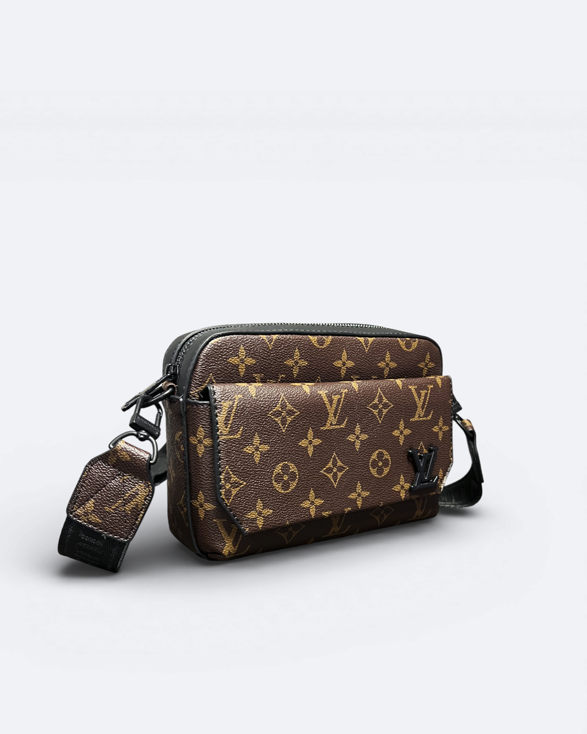LVTN - Pattern Mini Messenger Bag - Brown
