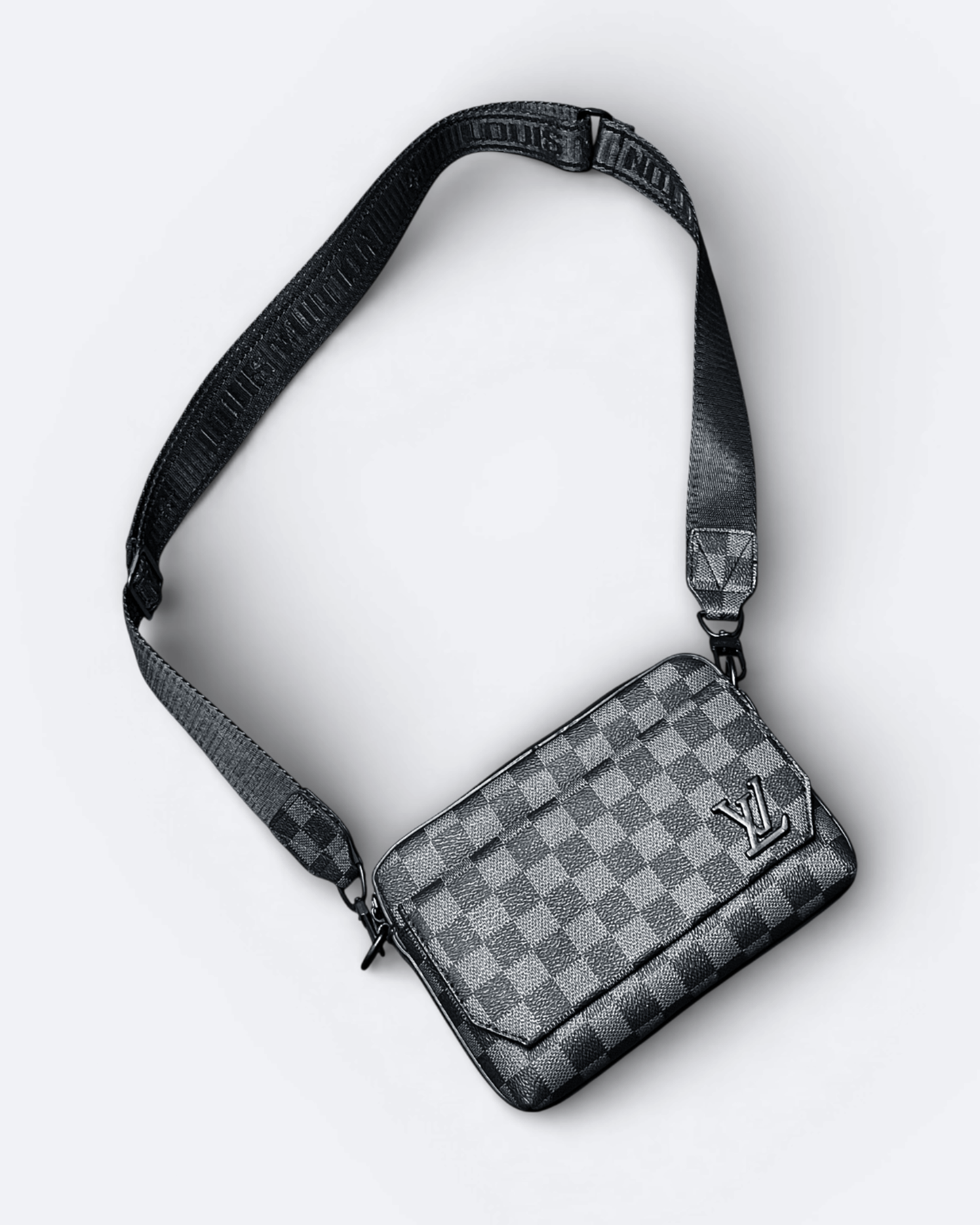 LVTN - Damier Mini Messenger Bag - Black