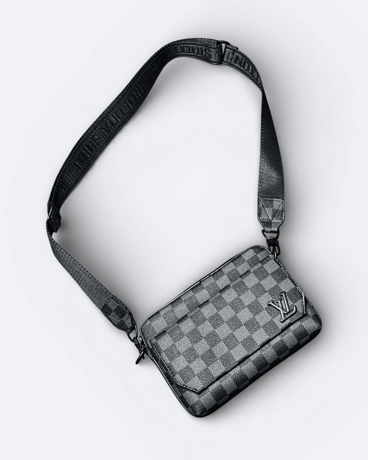 LVTN - Damier Mini Messenger Bag - Black