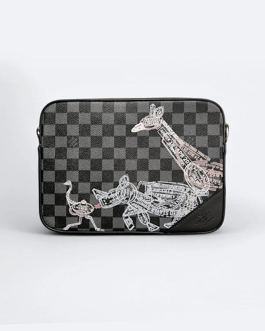Louis Vuitton - Animal Passport Stamps Damier Trio Bags - Black