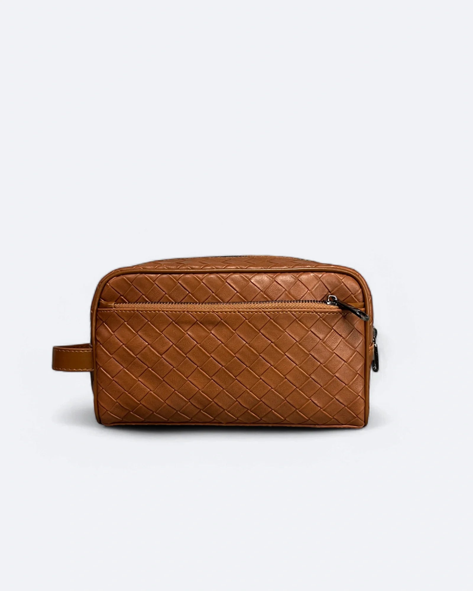 Bottega Veneta - Leather Weave Handbag - Brown
