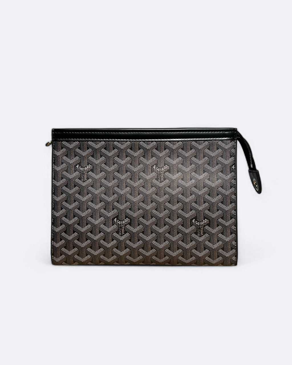 Goyard Pattern Clutch - Brown