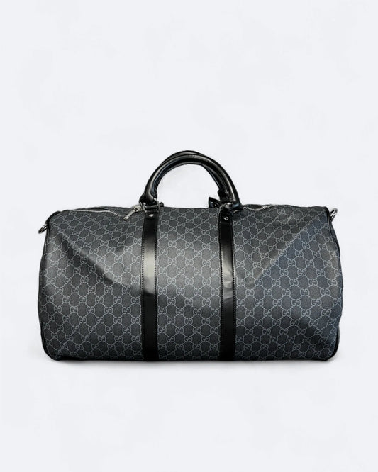 GC - GG Pattern Duffle Bag - Black