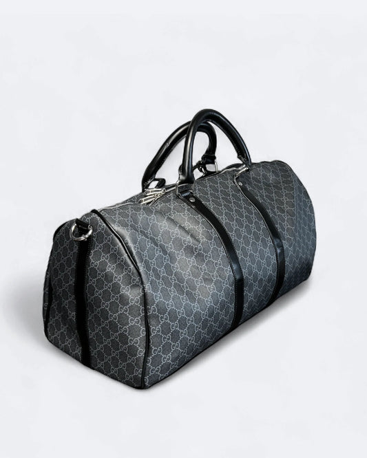 GC - GG Pattern Duffle Bag - Black
