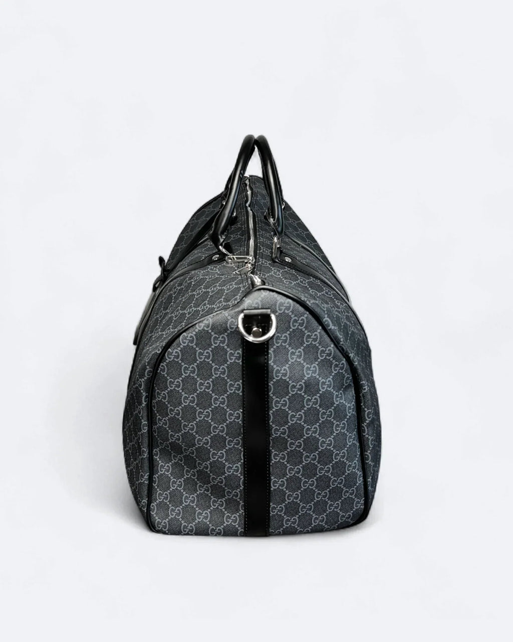 GC - GG Pattern Duffle Bag - Black