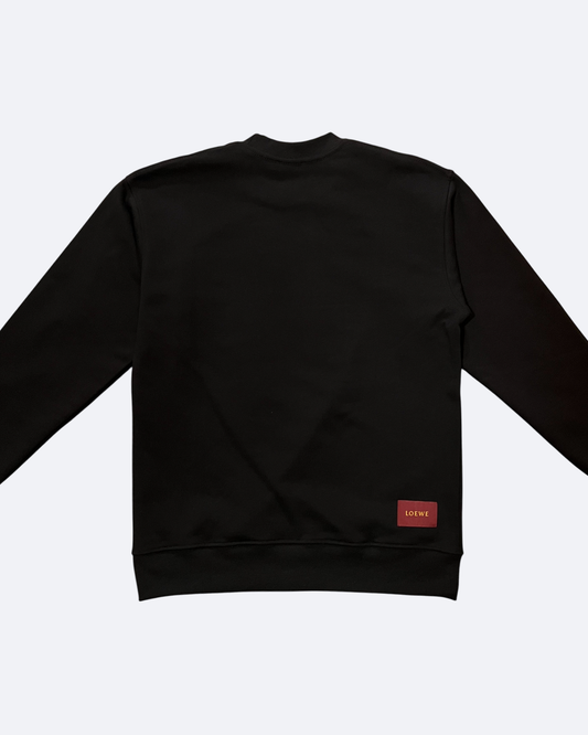 Loewe - Orange Pocket Logo Sweatshirt - Black