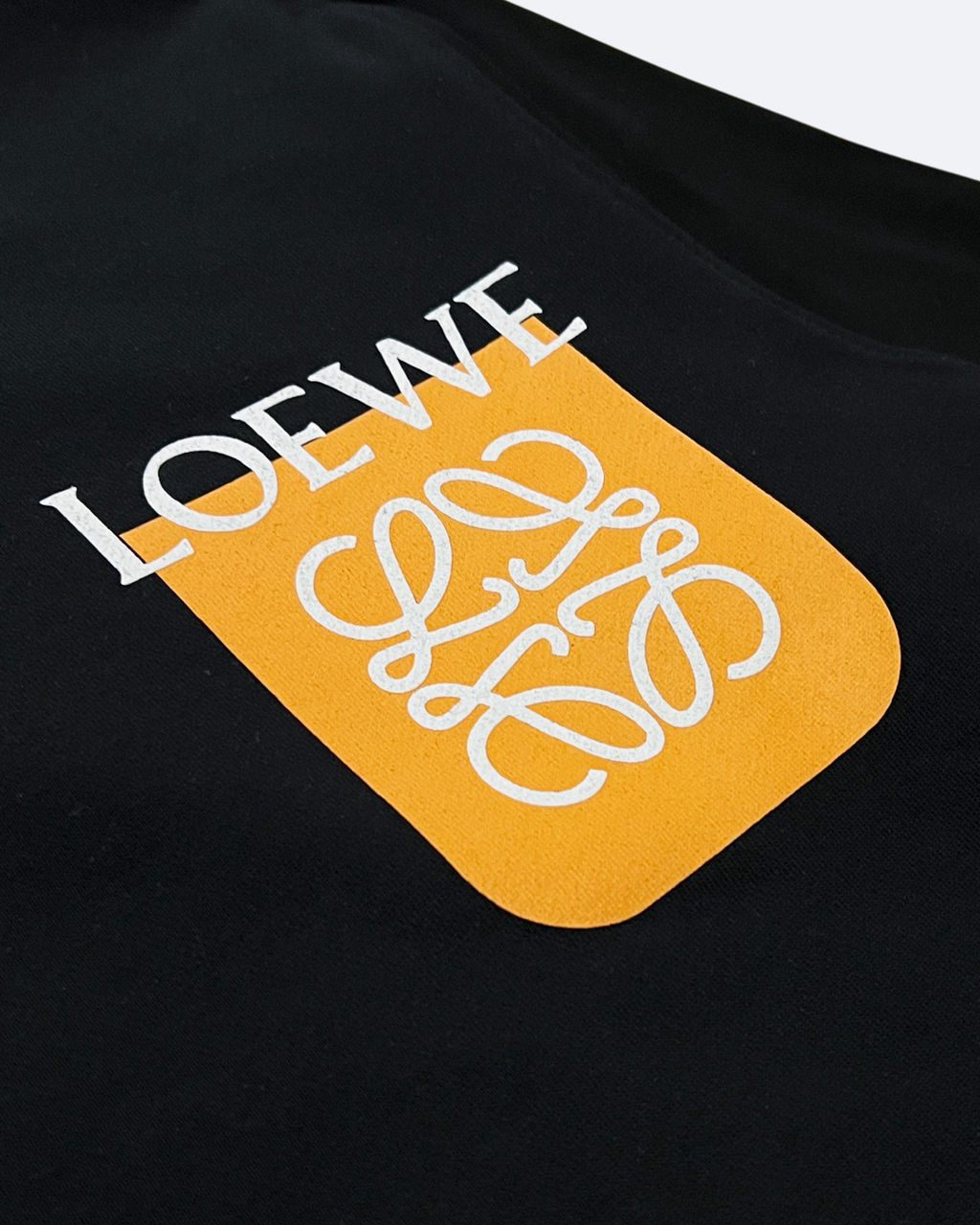 Loewe - Orange Pocket Logo Sweatshirt - Black