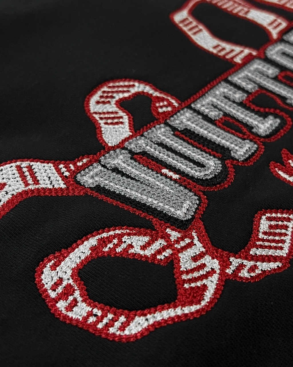 LVTN - Ribbon Embroidery Sweatshirt - Black