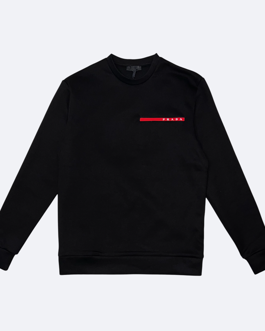 Prada - Red Stripe Sweatshirt - Black