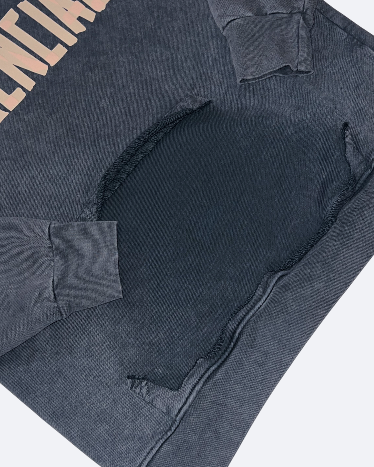 Balenciaga - Yellow Tape Hoodie - Dark Gray