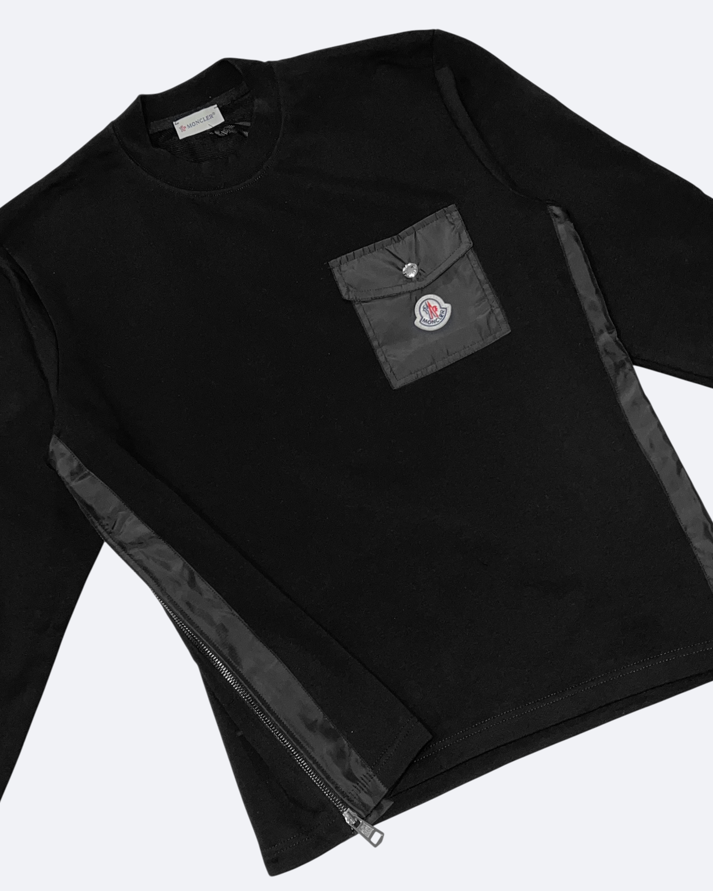 Moncler - Side Zip Sweatshirt - Black